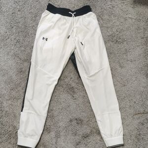 Under Armour White and Black Joggers